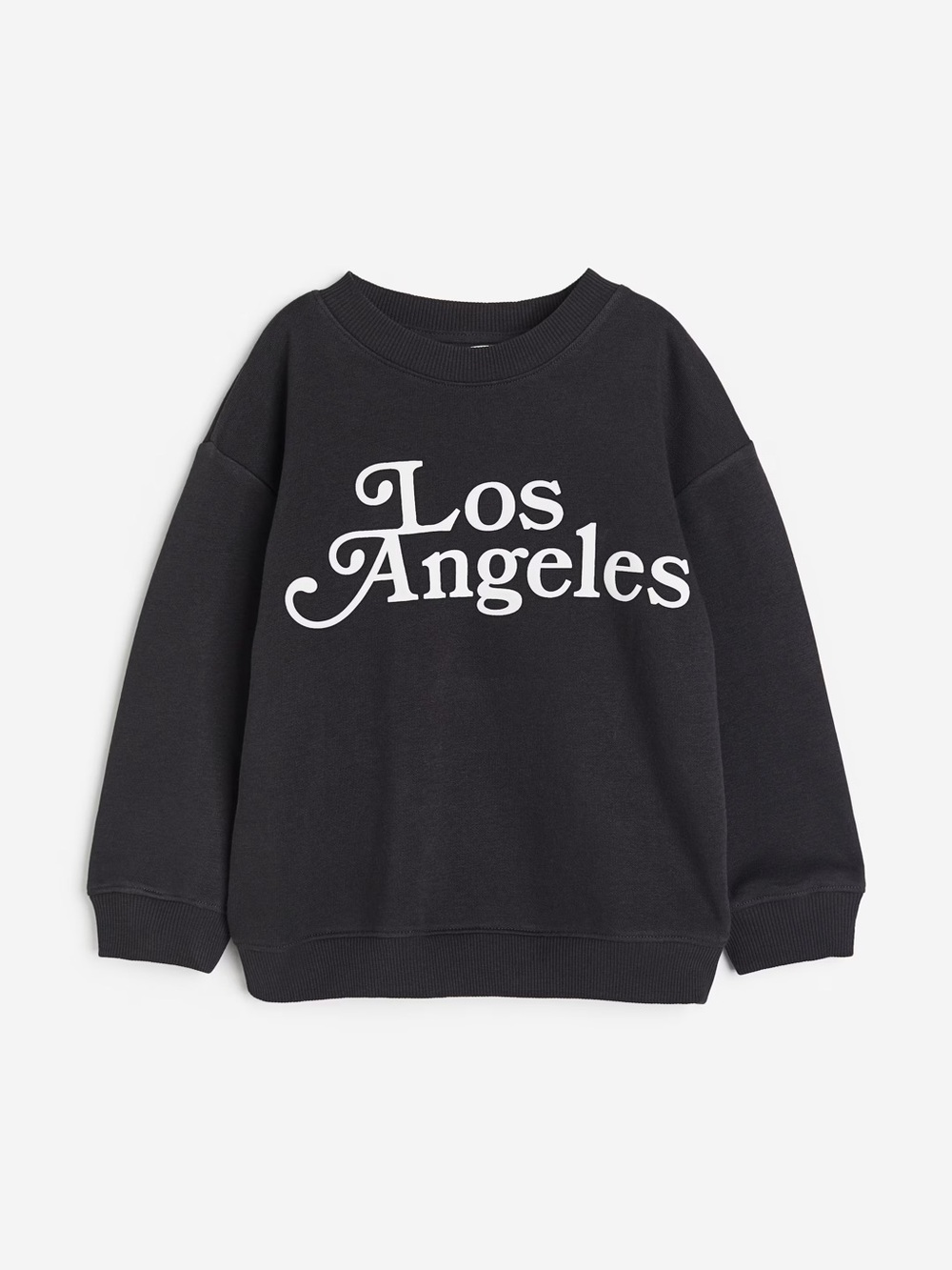 H&M Black Sweatshirt with White "Los Angeles" Graphic